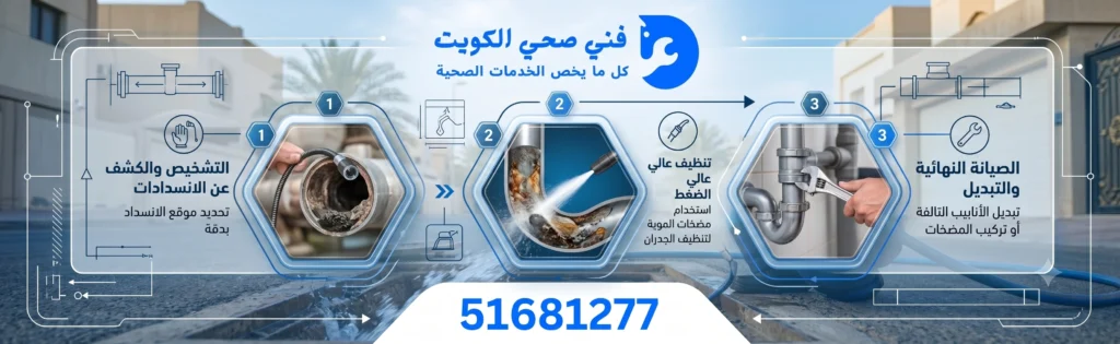 فني تسليك مجاري رخيص بسعد العبد الله بالكويت