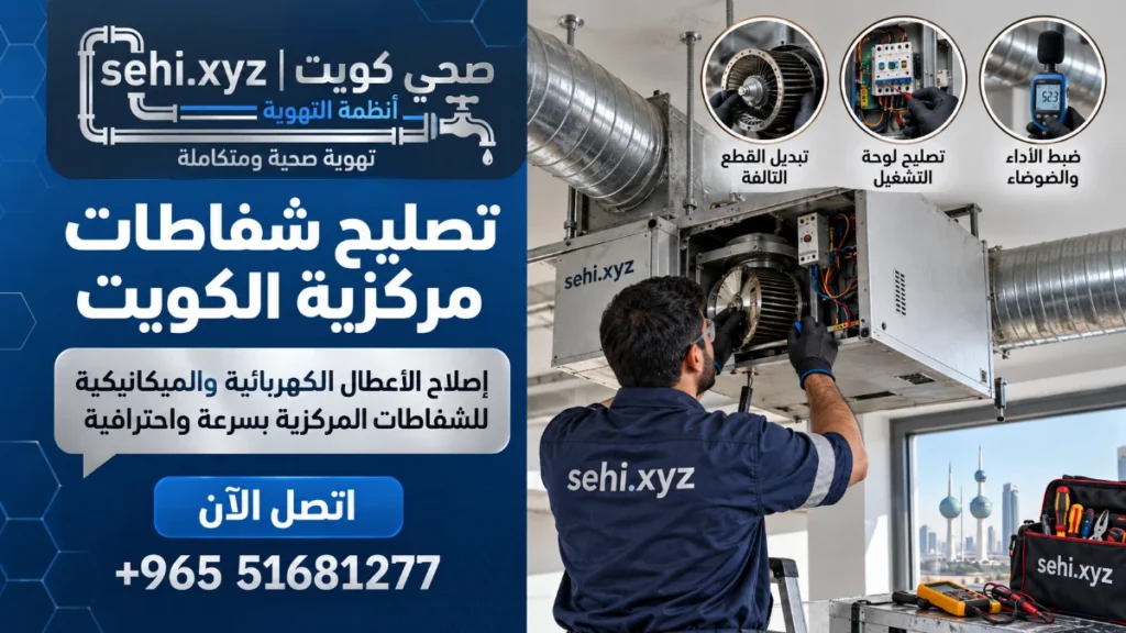 تصليح شفاطات مركزية الكويت